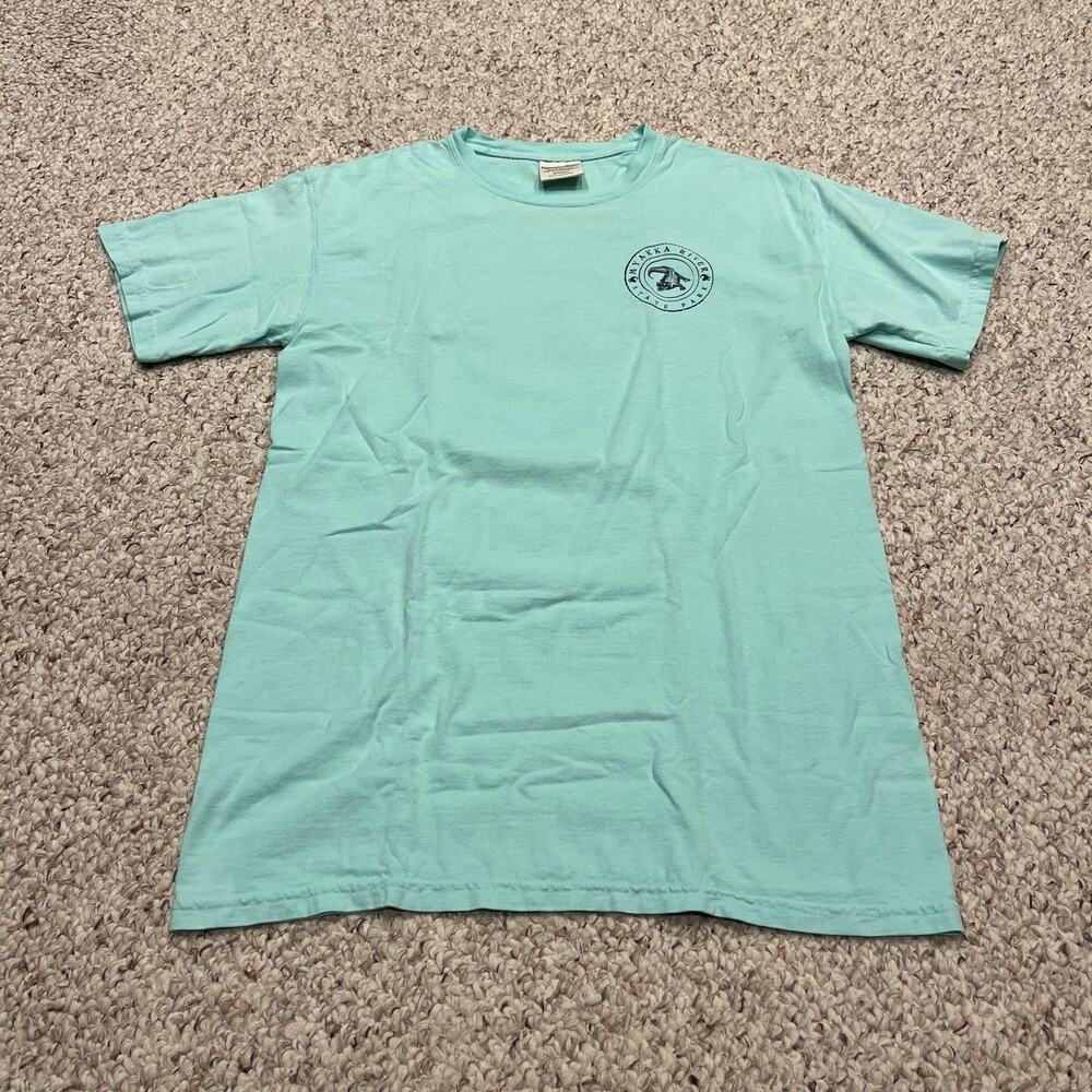 Comfort Wash Myakka River State Park Florida Short Sleeve Tee S Green Casual
